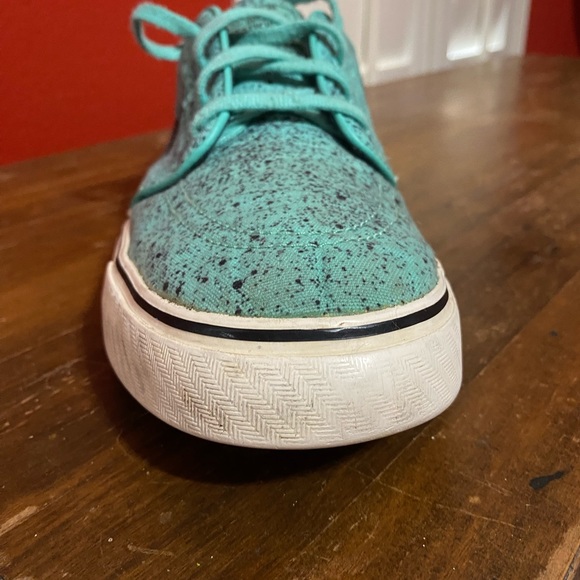 Stefan Janoski NIKE Premium Zoom SB Mens US 11.5 Green MINT SPECKLE Skate Shoes - Picture 10 of 12
